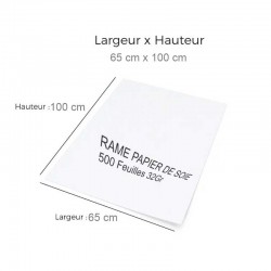 Rame papier de soie 500 feuilles 32 grammes