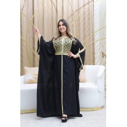 Abaya jebba pour femmes mousseline Taille standard