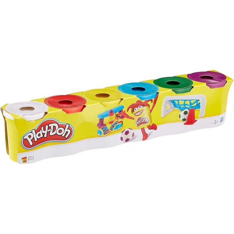 Play-Doh pack de 12 pâtes à modeler bleues, boît…
