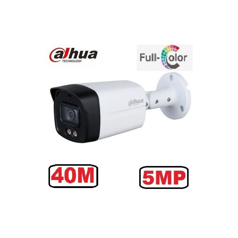 Dahua Caméra Suveillance Tube HD - 5MP - 40M - color vu - full color