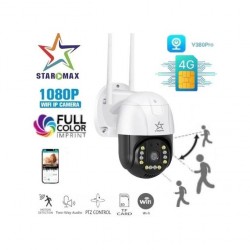 STAR MAX Caméra surveillance WIFI - 2MP - GSM/4G - Autotracking - Color Vu - H265 - Alarme intégré