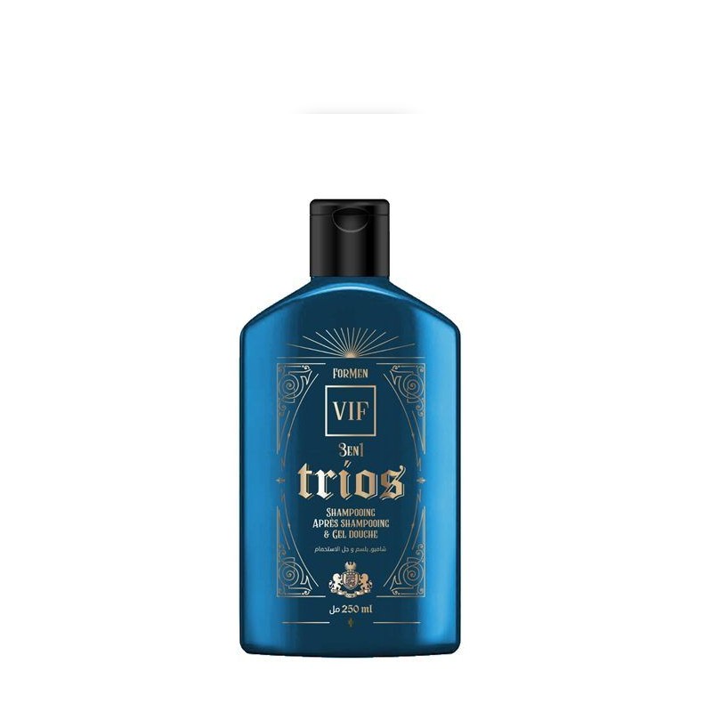 TRIOS 3en1 shampoing, après shampoing et gel douche 250ml