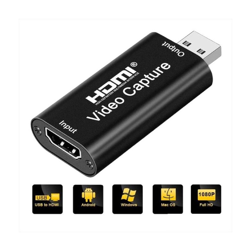 Carte de Capture Vidéo HDMI à USB - Diffusion HD - 1080P