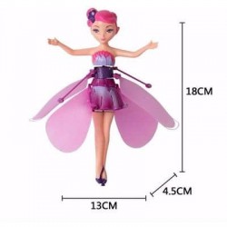 Amyove Magique Fée Volante Princesse Poupée pour les Enfants Usb Geste  Rechargeable Détection Mini Jouet Volant pour l'Intérieur 