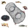 Filet de pêche à ressorts automatiques, crevettes, poisson crabe, lancer à la main