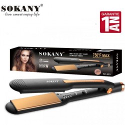 Sokany Lisseur cheveux - Professionnel - Avec Plaque En Céramique - 1 an Garantie