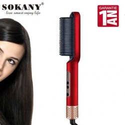 Sokany Brosse Lissante Chauffante Professional En Céramique 950F SK-1008 - Garantie 1 An
