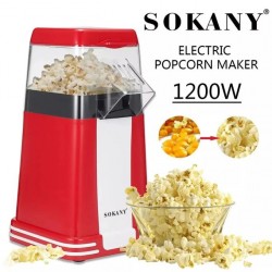 Sokany Machine à Pop-Corn à Air Chaud & Sain Sans Huile - 1200W - Garantie 1 an