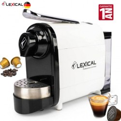 LEXICAL Machine à café à Tout les capsule 20 BAR -Blanc - Multifonction - LEM-0610-1400W