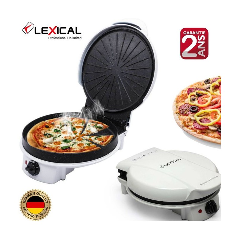LEXICAL Machine à pizza et four à quésadilla - contrôle de température réglable 1500W