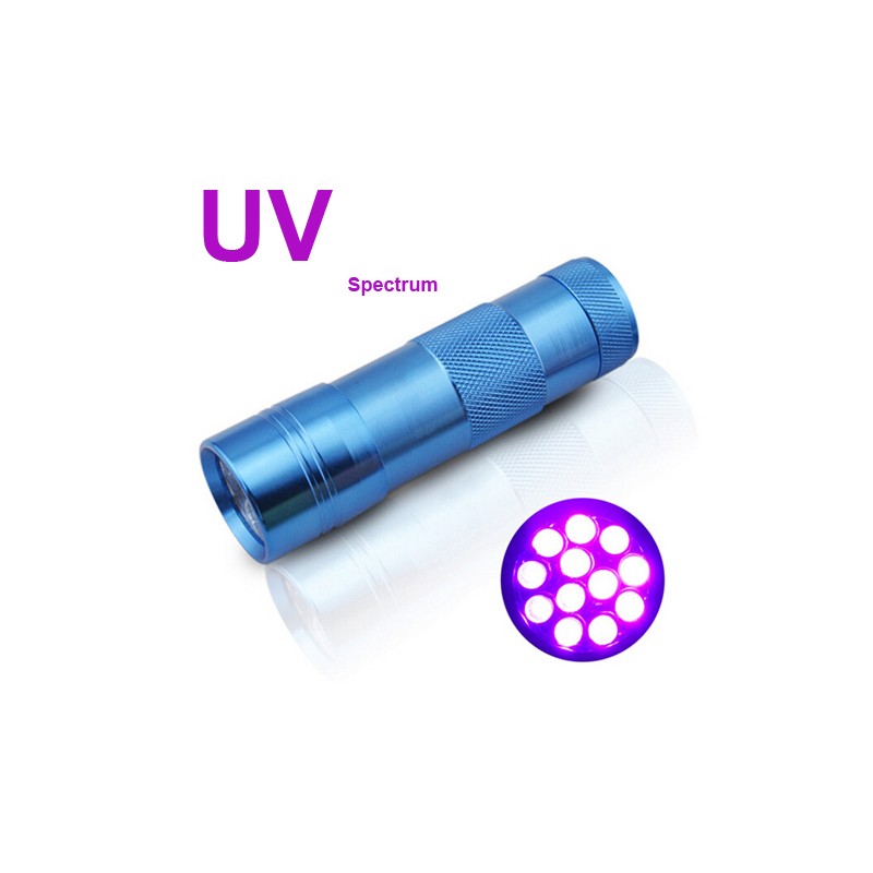 LED lampe de poche UV spectrum