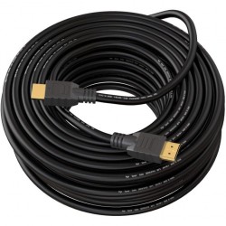 Nsat Câble HDMI 20 m - Câble vidéo - 1080p 4K 2K - Noir