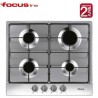 Focus Plaque Encastrable - 4 Feux - 60 Cm - Inox - Garantie 2 Ans