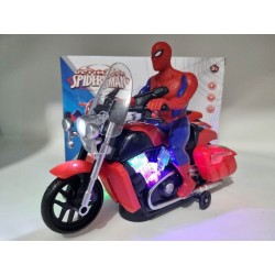 Figurine d'action Moto Spiderman lumière clignotante