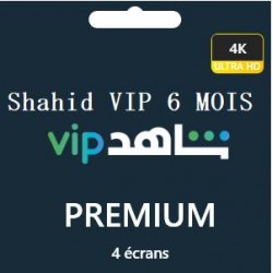 Shahid VIP 6 MOIS Ultra HD 4 profiles - 81DT
