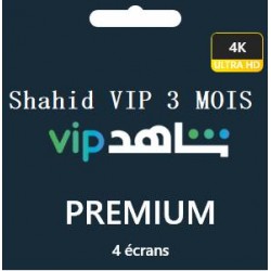 Shahid VIP 3 MOIS Ultra HD 4 profiles - 60DT