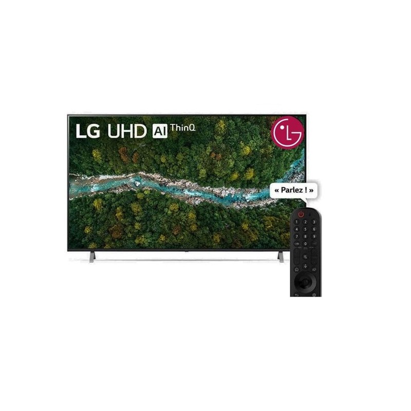 LG 43" Smart TV - UHD - 4K - Récepteur Intégré - Garantie 2 ans - Noir