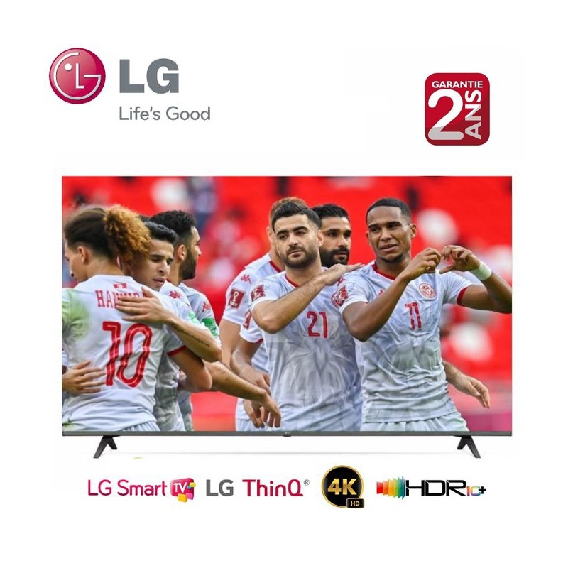 LG Téléviseur 55" UHD 4K Smart AI THINQ 55UQ80006LD -Garantie 2 ans