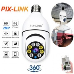 Pix Link Caméra surveillance WIFI - 1080P - ampoule - 360°