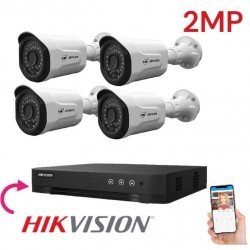 Pack 4 Caméra surveillance HD - 2MP + XVR 4