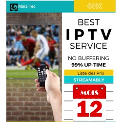 Abonnement 12 mois MEILLEUR service IPTV sans mise en mémoire tampon
