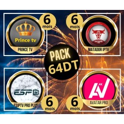 Pack 4 abonnements 6 mois Matador-Esiptv pro plus-Avatar pro-Prince