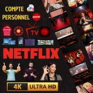 Netflix Premium 4K UHD 5 profiles 48 jours – Compte personnel