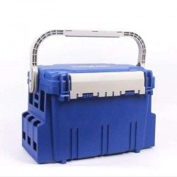 boîte de rangement bleu pour accessoires de pêche