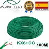 ASCABLE-RECAEL Câble Coaxial pour Caméra surveillance 2en1 - KX6+DC - 100 mètres - 100% Cuivre