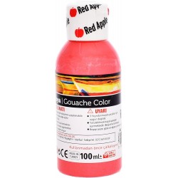 Couleurs acryliques turques Red Apple, flacon de 100 ml, rouge