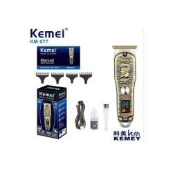 Tondeuse À Cheveux Electrique En Métal professionnelle rechargeable - KM-077