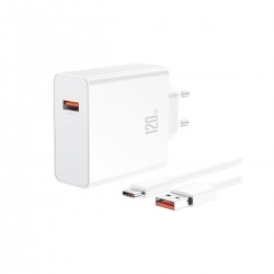 Chargeur XO (L128) et câble USB-C 120W
Charge rapide 3.0 – Blanc