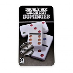 Jeu de dominos Double Six Couleur boite métal