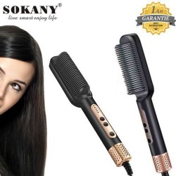 Brosse Lissante Chauffante Professional En Céramique 950F SK-1008  - Garantie 1 An