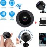 Mini Camera Surveillance WIFI - Full HD - Discrète - fixation a aimant + Carte micro sd 64Go