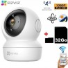 Caméra surveillance WIFI - 1080P - Suivi mouvement - Autotracking + Carte Micro SD 32Go