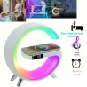 Speaker - haut parleur bluetooth + Smart LED Lampe RGB - avec chargeur sans fil