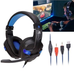 Casque Micro Gamer - USB + Jack 3.5 pour smartphone