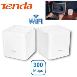 Combo système WiFi Home - 2X Repeteur WiFi - Grand Couverture - 200m²