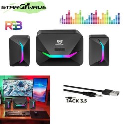 Speaker - Haut Parleur - USB + Jack 3.5 - RGB