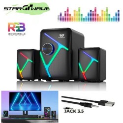 Speaker - Haut Parleur - USB + Jack 3.5 - RGB