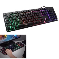 Clavier Gamer - LED RÉCTRO - ÉCLAIRÉ