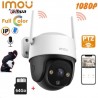 Caméra surveillance WIFI IP - 2MP - Externe - Autotracking + Carte memoire 64Go Imou By Dahua