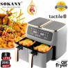 Friteuse Sans Huile XXL Tt Double Basket 11Program - 8L -2800W-Garantie 1an