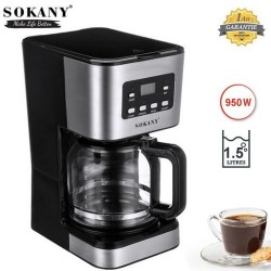 Cafetière à Café Programmable Automatique Numérique 12 Tasses 950 W - 1,5 L