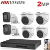 Pack 6 Caméra Surveillance HD - 2MP + XVR 8