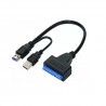 Câble sata usb 3.0 - Noir