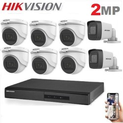 Pack 8 Caméra Surveillance HD - 2MP + XVR 8