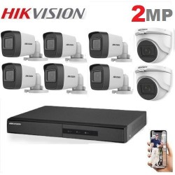 Pack 8 Caméra Surveillance HD - 2MP + XVR 8