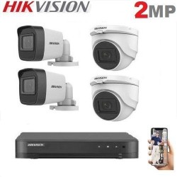 Pack 4 Caméra Surveillance HD - 2MP + XVR 4